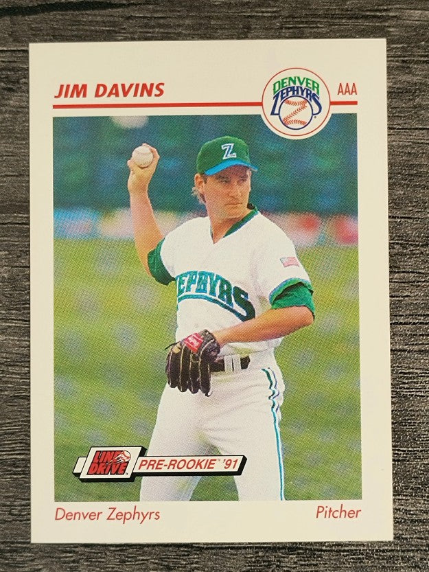 1991 Line Drive AAA #133 Jim Davins