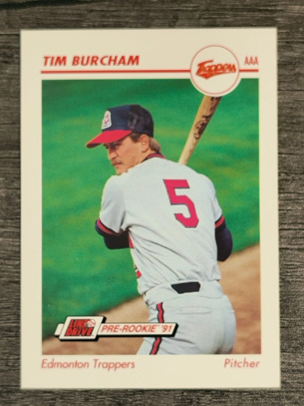 1991 Line Drive AAA #157 Tim Burcham