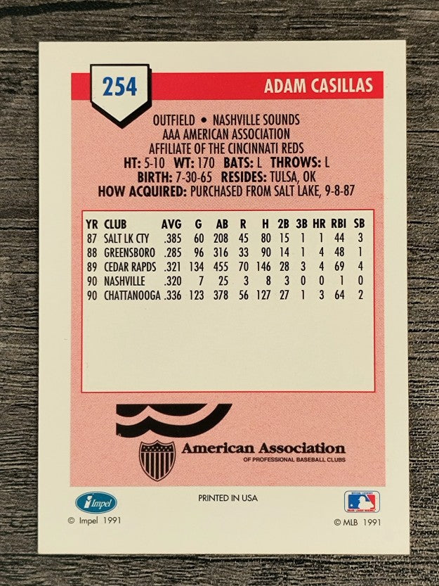 1991 Line Drive AAA #254 Adam Casillas