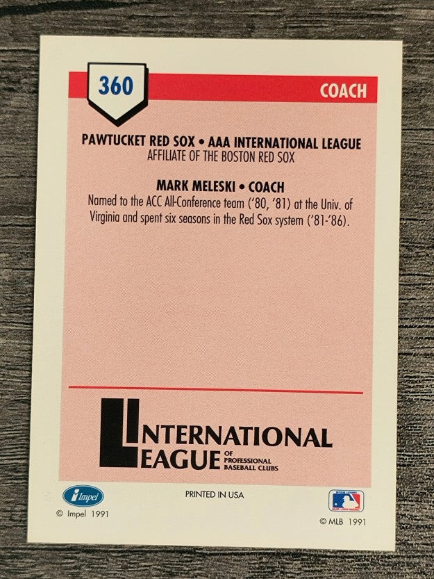 1991 Line Drive AAA #360 Mark Meleski