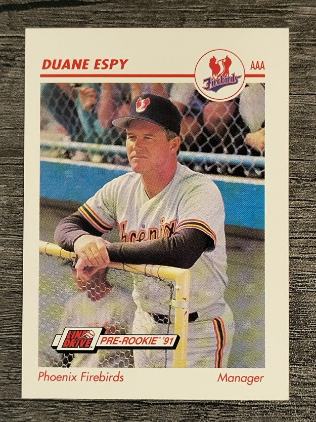 1991 Line Drive AAA #399 Duane Espy MG
