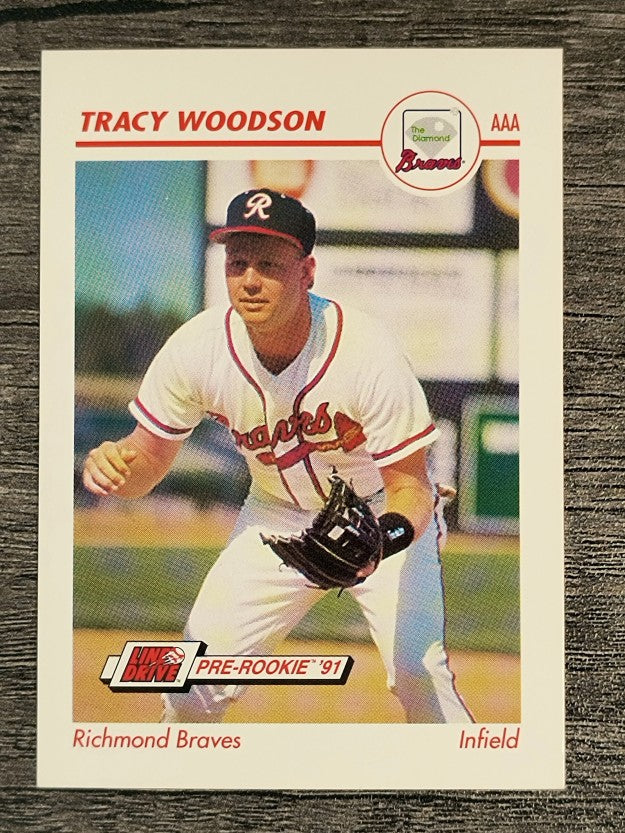 1991 Line Drive AAA #448 Tracy Woodson