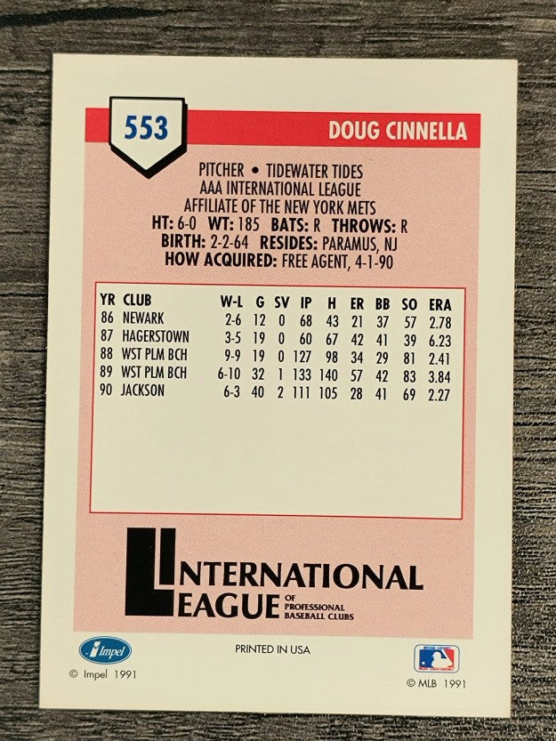 1991 Line Drive AAA #553 Doug Cinnella