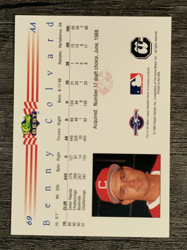 1992 Classic/Best #69 Benny Colvard