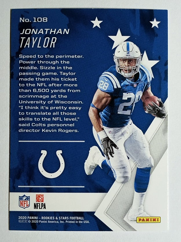 2020 Rookies and Stars #108 Jonathan Taylor RC