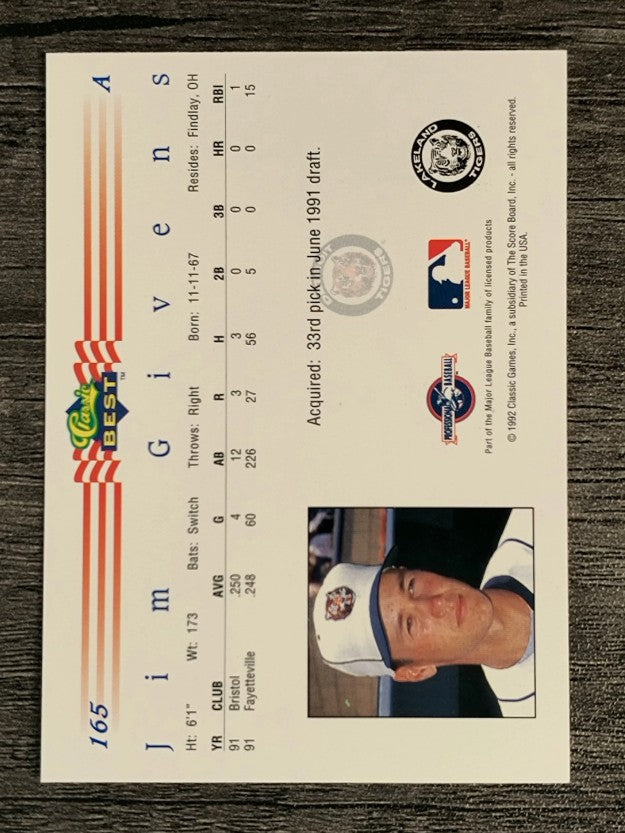 1992 Classic/Best #165 Jim Givens