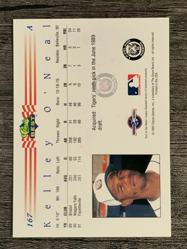1992 Classic/Best #167 Kelley O'Neal