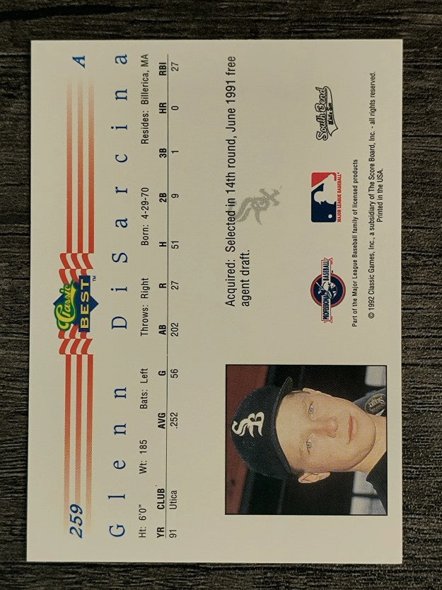 1992 Classic/Best #259 Glenn DiSarcina