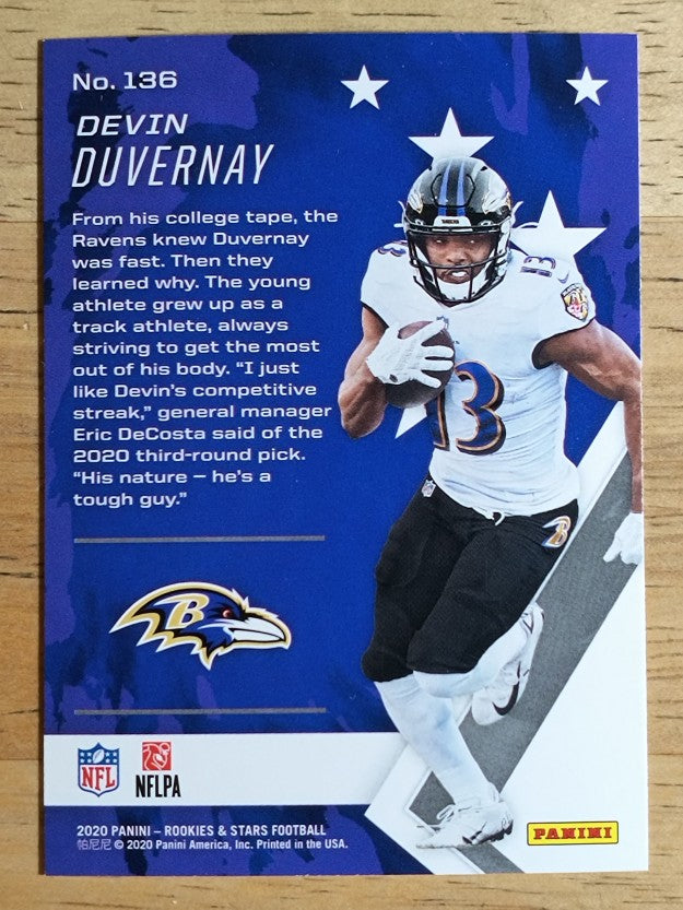 2020 Rookies and Stars #136 Devin Duvernay RC