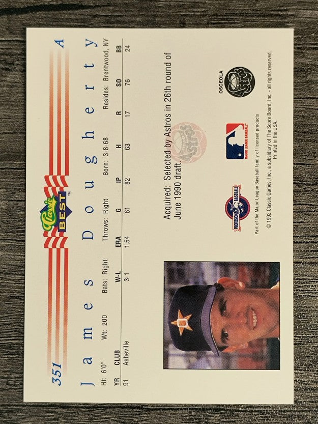 1992 Classic/Best #351 James Dougherty