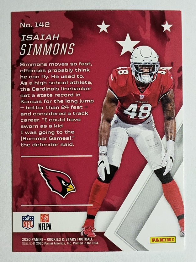 2020 Rookies and Stars #142 Isaiah Simmons RC