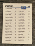 1992 SkyBox AA #305 Checklist Alpha 3