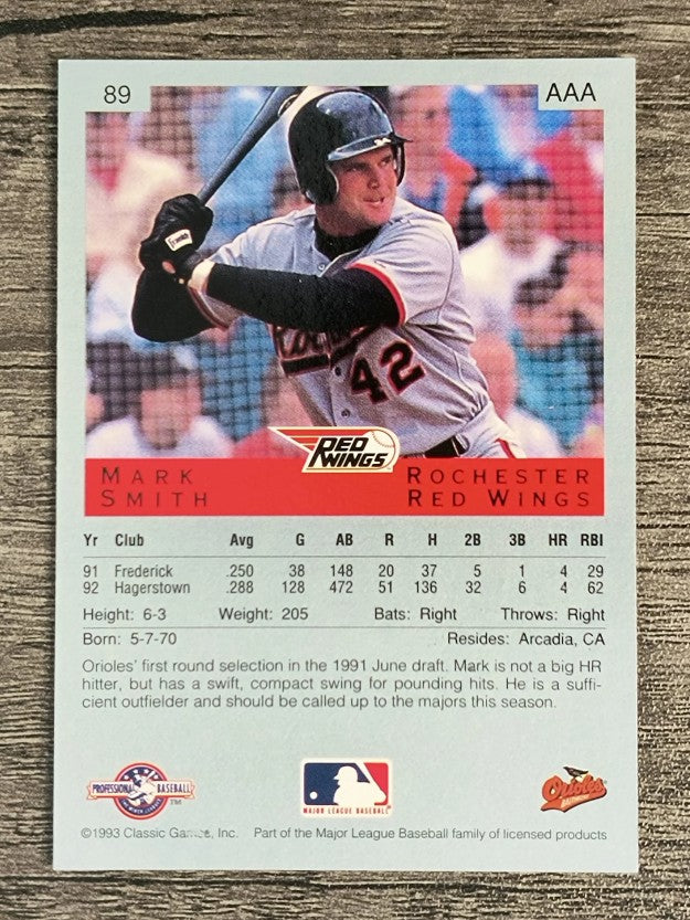 1993 Classic/Best #89 Mark Smith