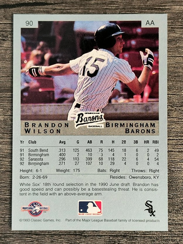 1993 Classic/Best #90 Brandon Wilson