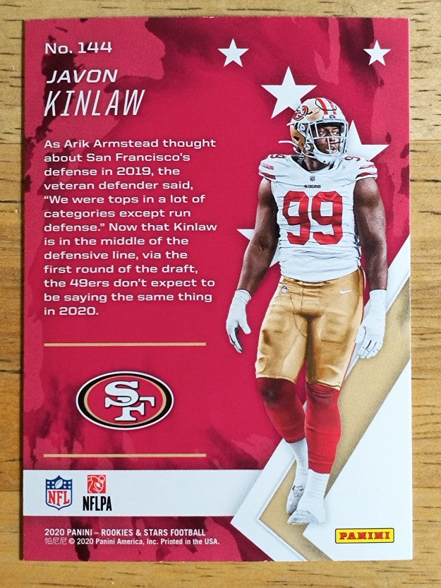 2020 Rookies and Stars #144 Javon Kinlaw RC