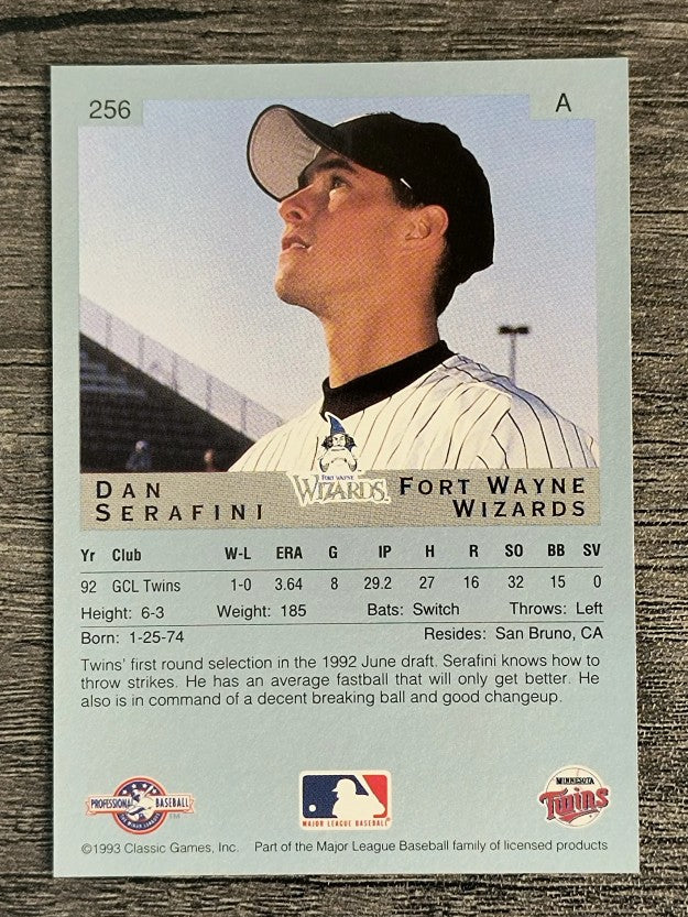 1993 Classic/Best #256 Dan Serafini