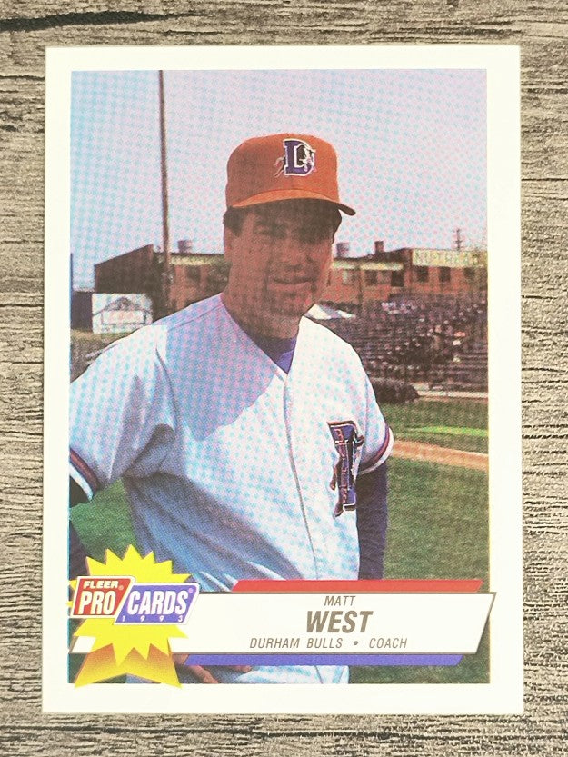 1993 Durham Bulls Fleer/ProCards #505 Matt West CO