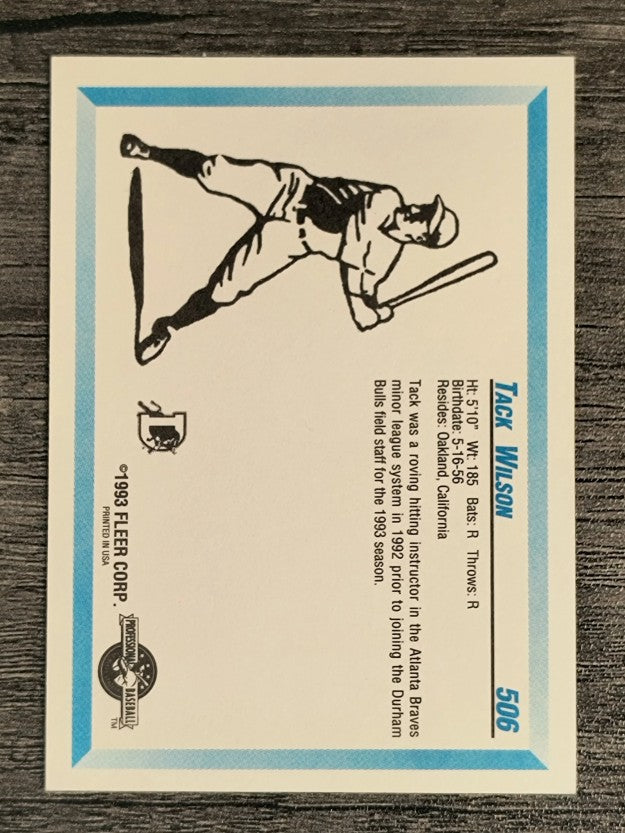 1993 Durham Bulls Fleer/ProCards #506 Tack Wilson CO