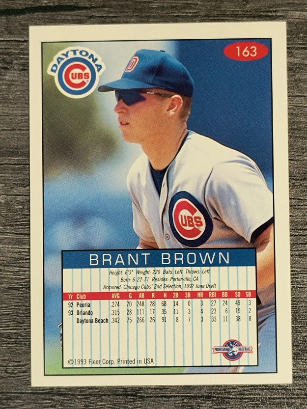 1993-94 Excel #163 Brant Brown