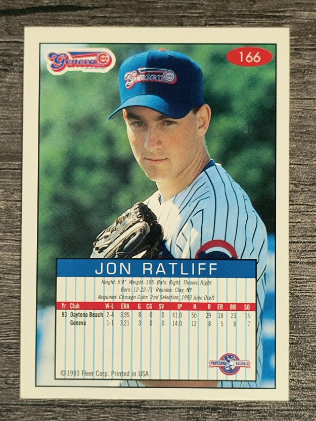1993-94 Excel #166 Jon Ratliff