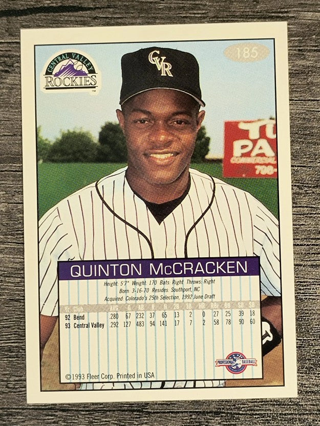 1993-94 Excel #185 Quinton McCracken