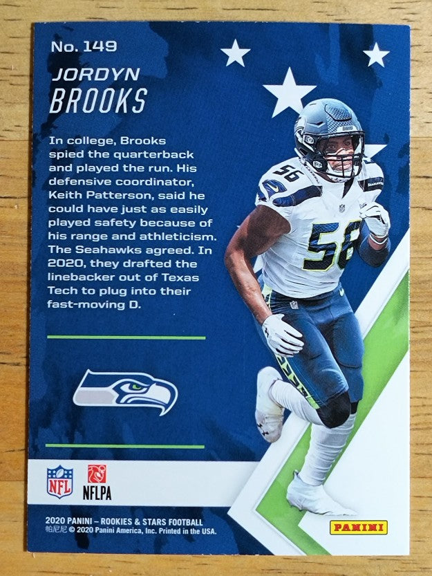 2020 Rookies and Stars #149 Jordyn Brooks RC