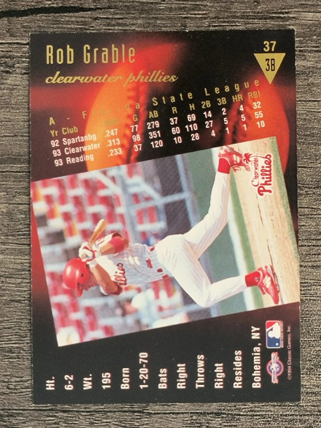 1994 Classic/Best Gold #37 Rob Grable