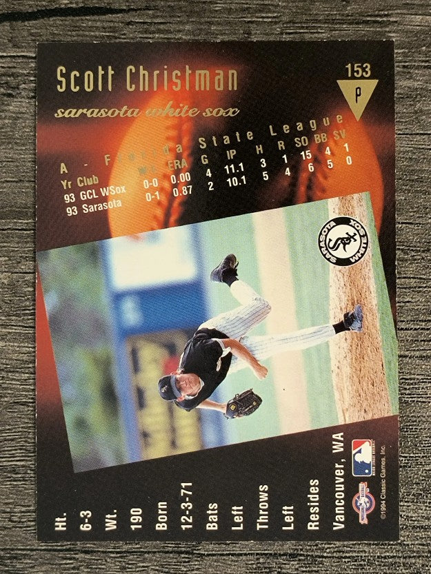 1994 Classic/Best Gold #153 Scott Christman