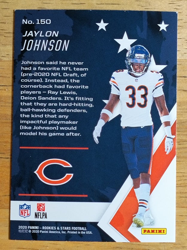 2020 Rookies and Stars #150 Jaylon Johnson RC