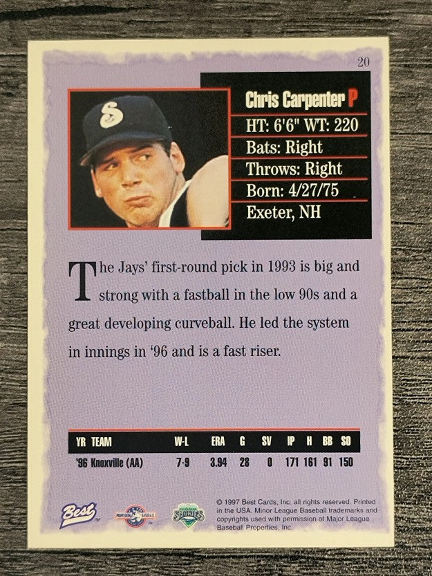 1997 Best #20 Chris Carpenter