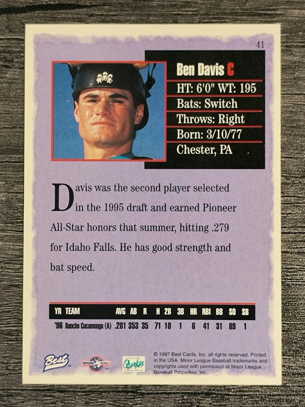 1997 Best #41 Ben Davis