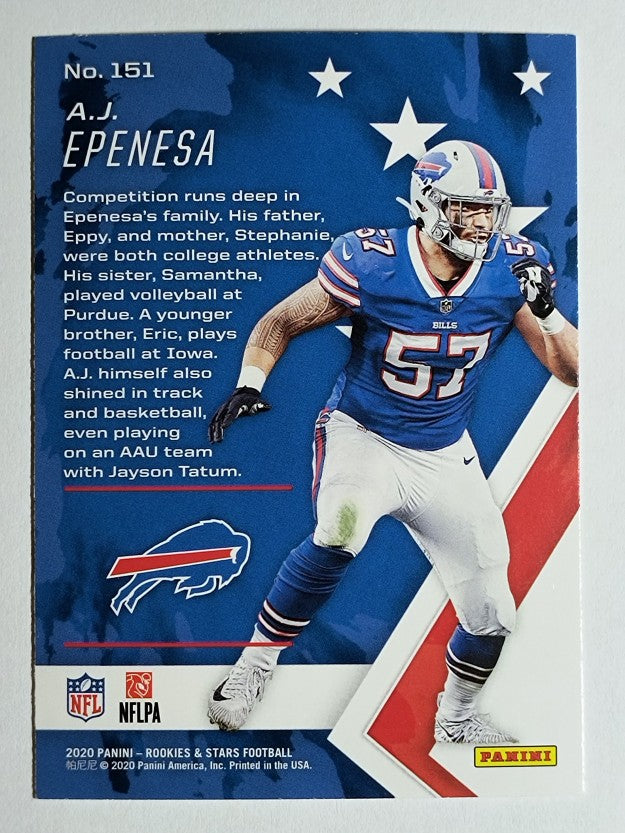 2020 Rookies and Stars #151 A.J. Epenesa RC