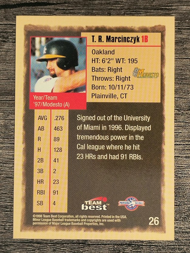 1998 Best #26 T.R. Marcinczyk