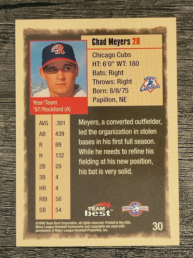 1998 Best #30 Chad Meyers