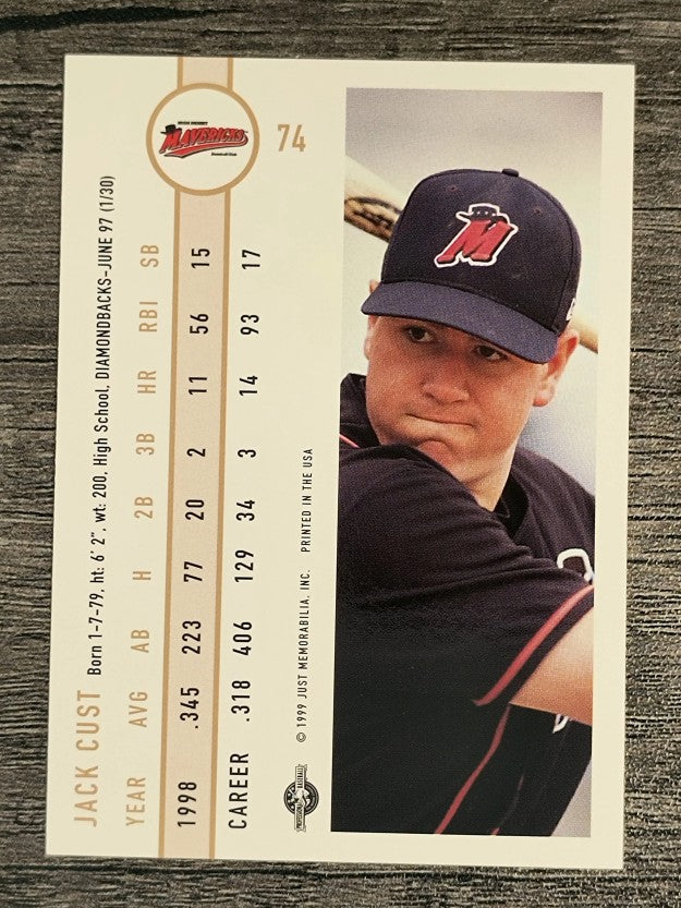 1999 Just #74 Jack Cust
