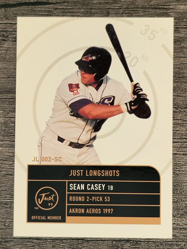 1999 Just Promos #SC2 Sean Casey Stars IM