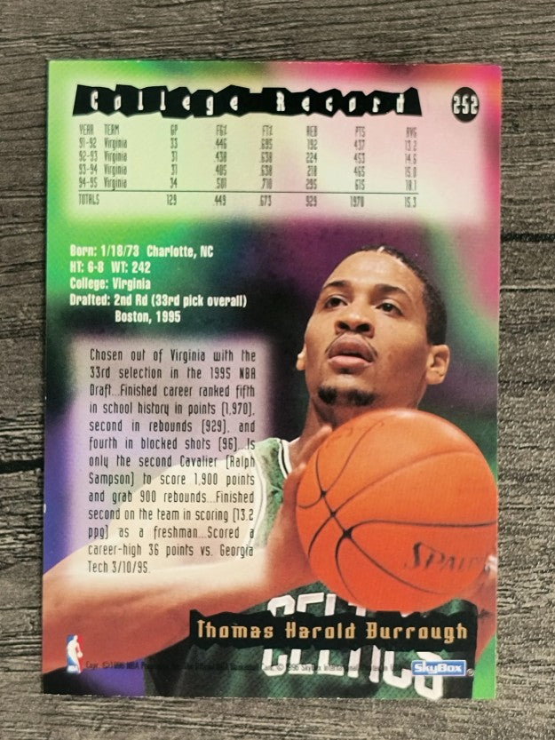 1995-96 Hoops #252 Junior Burrough RC