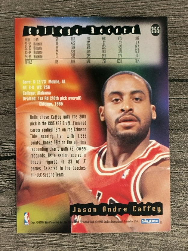 1995-96 Hoops #255 Jason Caffey RC