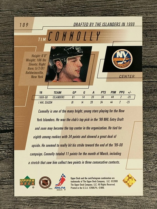 2000-01 Upper Deck #109 Tim Connolly