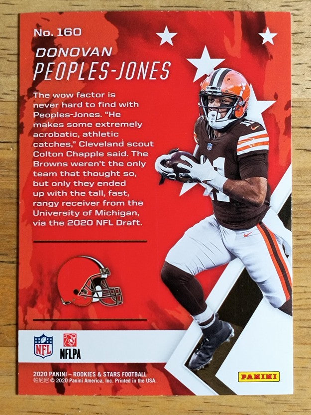 2020 Rookies and Stars #160 Donovan Peoples-Jones RC