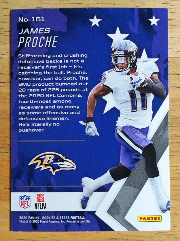 2020 Rookies and Stars #161 James Proche RC