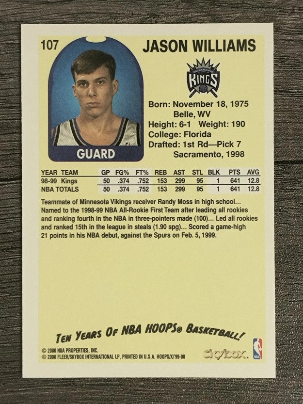 1999-00 Hoops Decade #107 Jason Williams