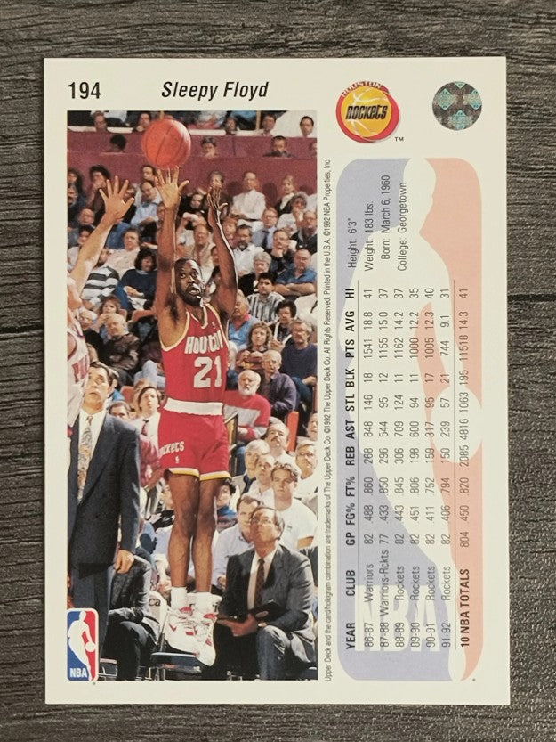 1992-93 Upper Deck #194 Sleepy Floyd