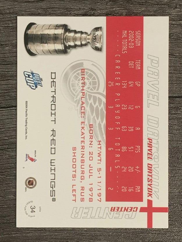 2003-04 Pacific Quest for the Cup #34 Pavel Datsyuk