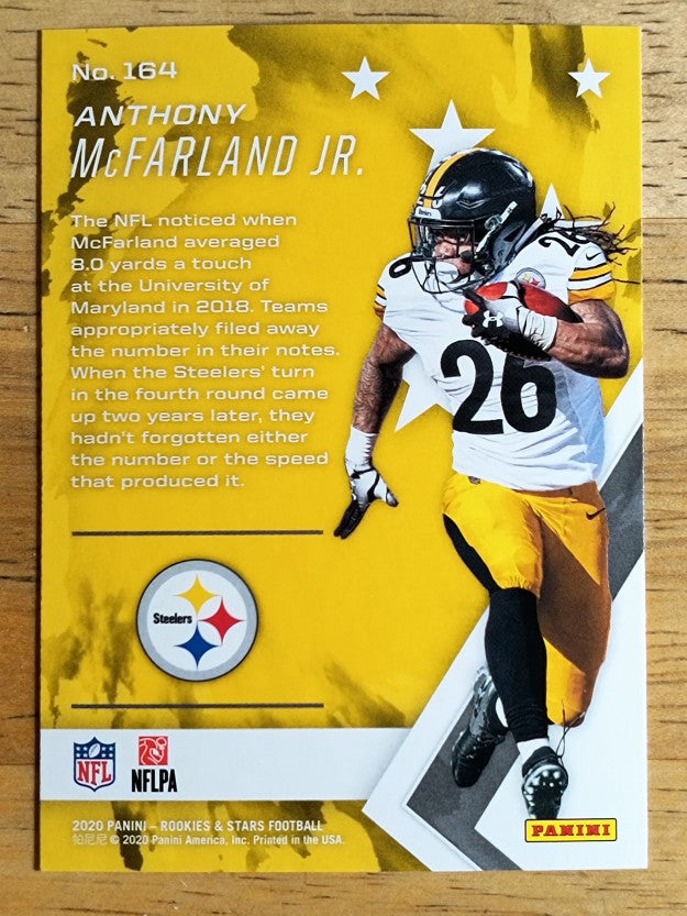2020 Rookies and Stars #164 Anthony McFarland Jr. RC