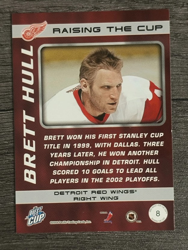 2003-04 Pacific Quest for the Cup Raising the Cup #8 Brett Hull