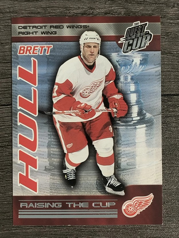 2003-04 Pacific Quest for the Cup Raising the Cup #8 Brett Hull