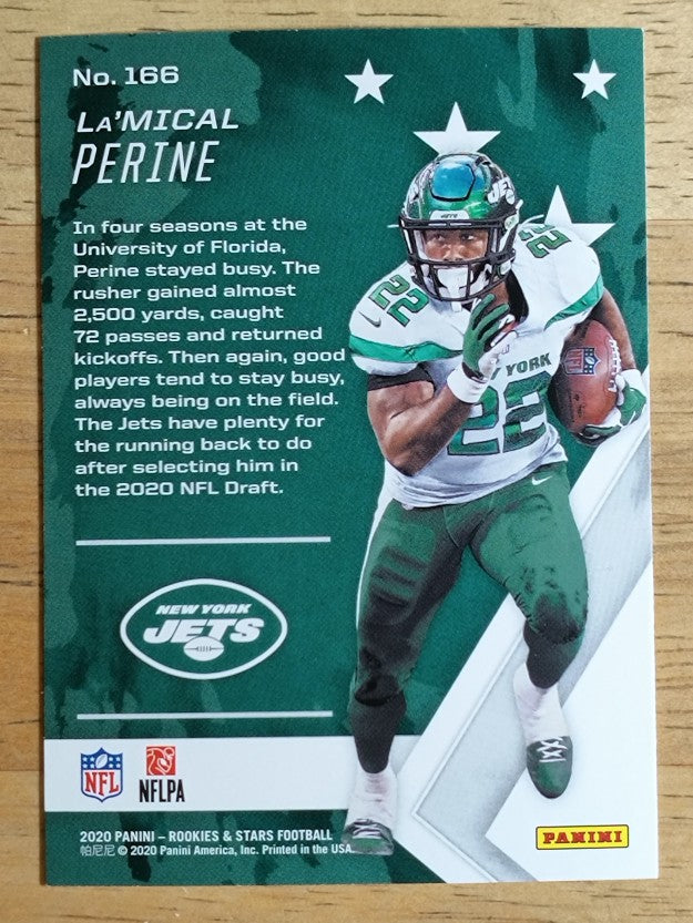 2020 Rookies and Stars #166 La'Mical Perine RC