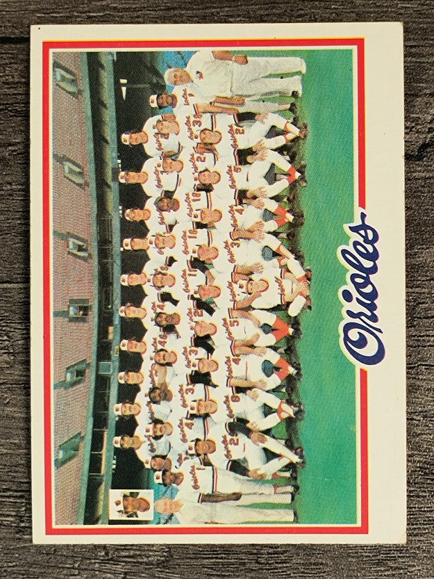 1978 Topps #96 Baltimore Orioles CL (VGEX)