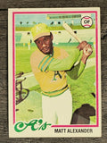 1978 Topps #102 Matt Alexander (EX)